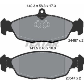Bremsbelagsatz, Scheibenbremse 2448701