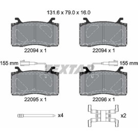 Textar 2209401 Bremsbelagsatz, Scheibenbremse Q+ Textar 2209401 Bremsbelagsatz, Scheibenbremse Q+