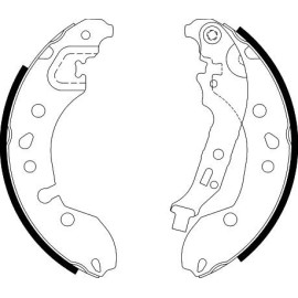 Bremsbackensatz 8DB 355 022-181 Bremsbackensatz 8DB 355 022-181