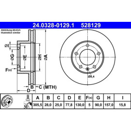 Bremsscheibe 24.0328-0129.1