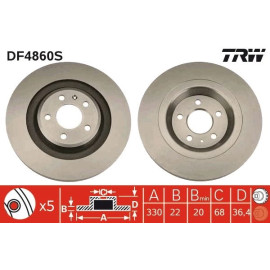 Bremsscheibe DF4860S