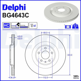 Bremsscheibe BG4643C Bremsscheibe BG4643C