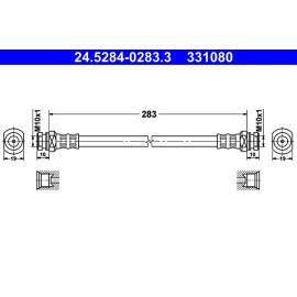 Bremsschlauch 24.5284-0283.3