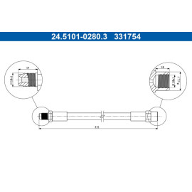 Bremsschlauch 24.5101-0280.3