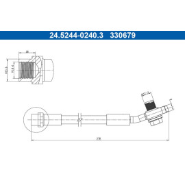 Bremsschlauch 24.5244-0240.3 Bremsschlauch 24.5244-0240.3