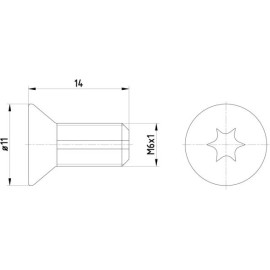 Schraube, Bremsscheibe 8DZ 355 209-121