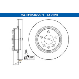 Bremsscheibe 24.0112-0229.1