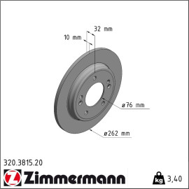 Bremsscheibe 320.3815.20