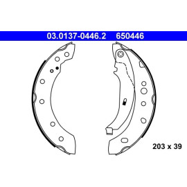 Bremsbackensatz 03.0137-0446.2 Bremsbackensatz 03.0137-0446.2