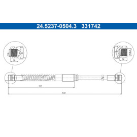 Bremsschlauch 24.5237-0504.3
