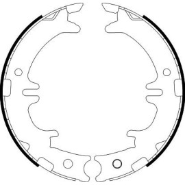 Bremsbackensatz, Feststellbremse 8DA 355 050-541