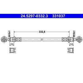 Bremsschlauch 24.5297-0332.3