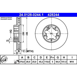 Bremsscheibe 24.0128-0244.1