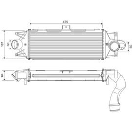 Ladeluftkühler 818390