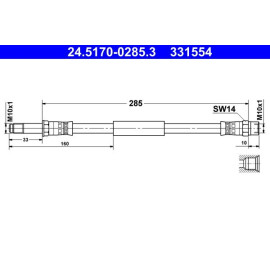 Bremsschlauch 24.5170-0285.3