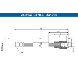 Bremsschlauch 24.5137-0470.3