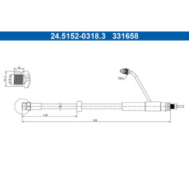 Bremsschlauch 24.5152-0318.3 Bremsschlauch 24.5152-0318.3