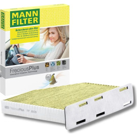MANN-FILTER FP 2939 Innenraumfilter FreciousPlus Aktivkohlefilter mit Polyphenol, antibakteriell, Feinstaubfilter (PM 2.5)