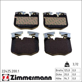 Bremsbelagsatz, Scheibenbremse 22425.200.1 Bremsbelagsatz, Scheibenbremse 22425.200.1