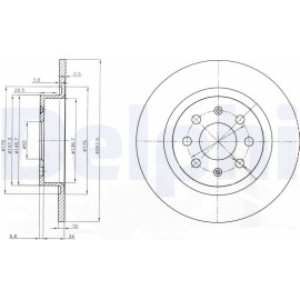 Bremsscheibe BG3945 Bremsscheibe BG3945