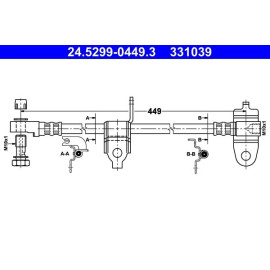 Bremsschlauch 24.5299-0449.3