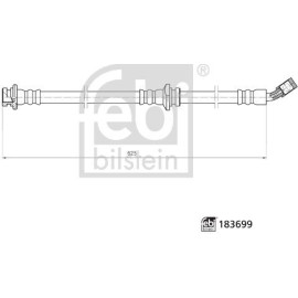 FEBI BILSTEIN 183699 Bremsschlauch FEBI BILSTEIN 183699 Bremsschlauch