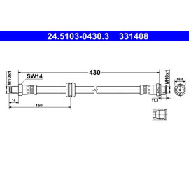 Bremsschlauch 24.5103-0430.3