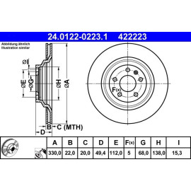 Bremsscheibe 24.0122-0223.1