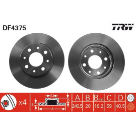 Bremsscheibe DF4375 Bremsscheibe DF4375