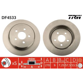 Bremsscheibe DF4533