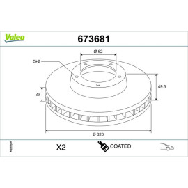 Bremsscheibe 673681