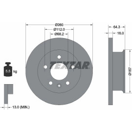 Bremsscheibe 92055900 Bremsscheibe 92055900