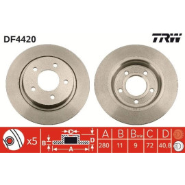 Bremsscheibe DF4420 Bremsscheibe DF4420