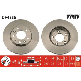 Bremsscheibe DF4386