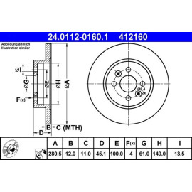 Bremsscheibe 24.0112-0160.1