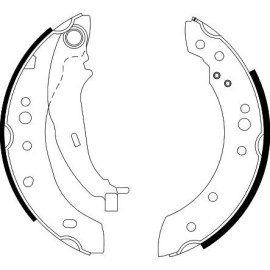 Bremsbackensatz 8DB 355 000-271