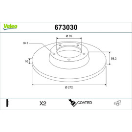 Bremsscheibe 673030