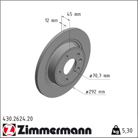 Bremsscheibe 430.2624.20