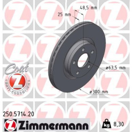 Bremsscheibe 250.5714.20