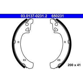 Bremsbackensatz 03.0137-0231.2
