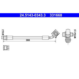 Bremsschlauch 24.5143-0343.3