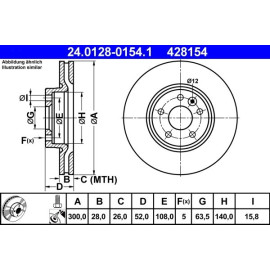 Bremsscheibe 24.0128-0154.1