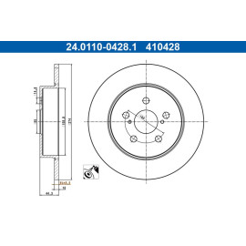 Bremsscheibe 24.0110-0428.1