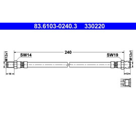 Bremsschlauch 83.6103-0240.3 Bremsschlauch 83.6103-0240.3