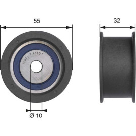 Umlenk-/Führungsrolle, Zahnriemen T41101 Umlenk-/Führungsrolle, Zahnriemen T41101