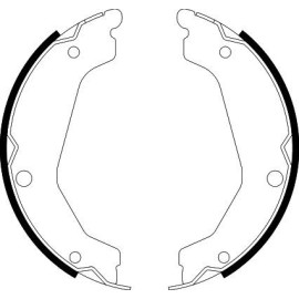 Bremsbackensatz, Feststellbremse 8DA 355 050-051