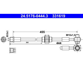 Bremsschlauch 24.5176-0444.3