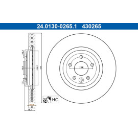 Bremsscheibe 24.0130-0265.1