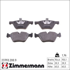 Bremsbelagsatz, Scheibenbremse 23793.200.9 Bremsbelagsatz, Scheibenbremse 23793.200.9