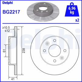 Bremsscheibe BG2217